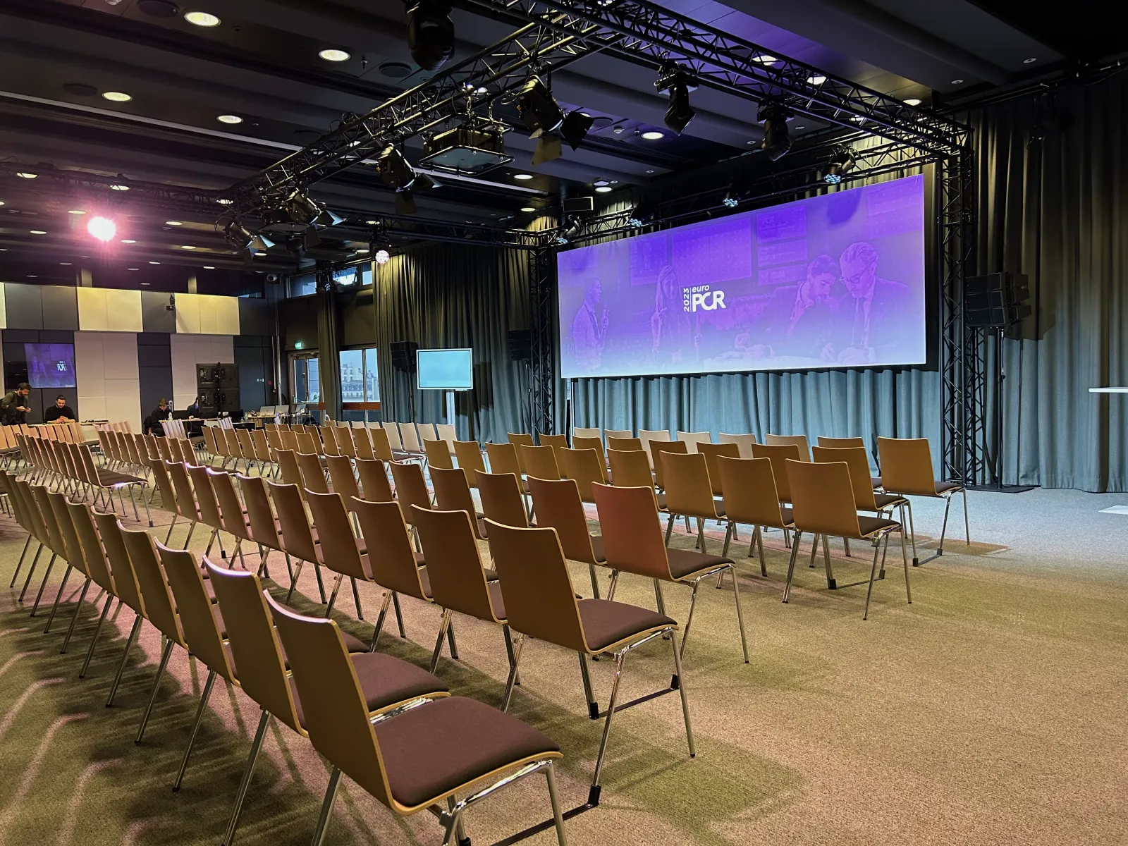 Salle de conférence équipée pour EuroPCR